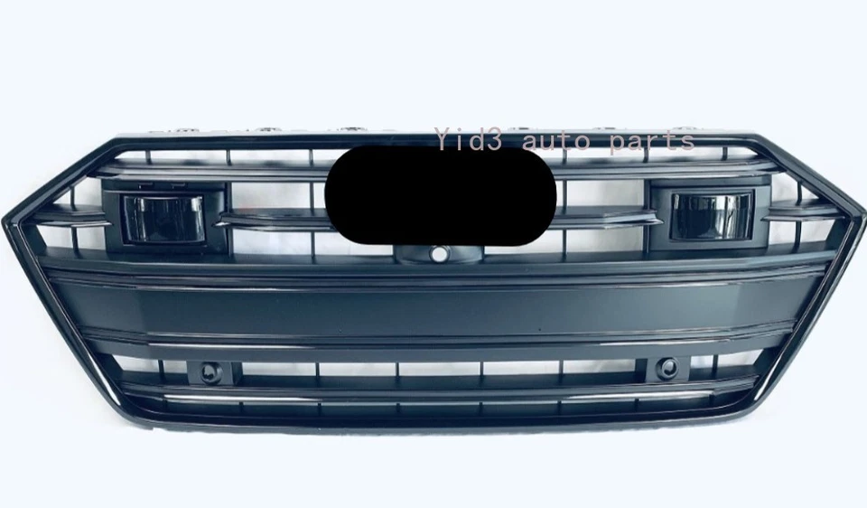 For Audi A7 S7 2019-2022 S7 Style Front Bumper Black Radiator Grille Grill+ACC - Image 2 of 3