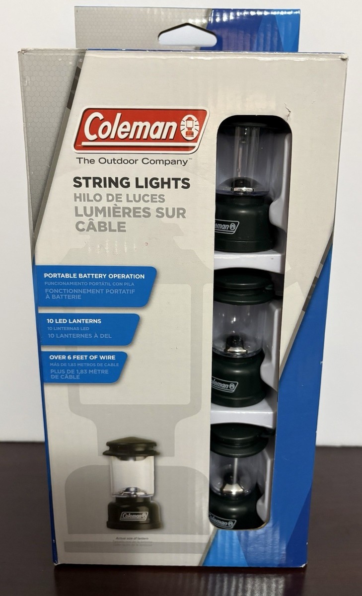 NEW Coleman LED String Lights 10 Mini Bright LED Lanterns 2011