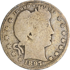 1897-O Barber Quarter Great Deals From The Executive Coin Company