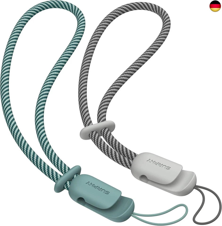 SURPHY 2 Stück Handykette Kurz Universal, Verstellbares Handy Handschlaufe 
