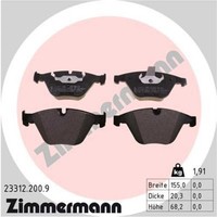 Zimmermann BremsbeläGe Bremsbelegsatz Vorne FüR BMW 5Er Touring