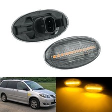 2x Led Seitenblinker Klar Linse passend für Mazda 6 Hatchback GG BJ. 2002-2007