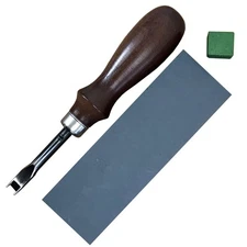 Oka French Edger FE1 Leathercraft Beveling Skiving Tool 6mm Leather Edge Beveler