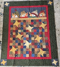 Snowman Quilt  Patchwork And Applique