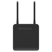TIANJIE AC1200 Dual Band LTE WiFi Router Cat6 Hotspot Device, 4-Port Black