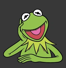 Kermit The Frog Hand On Head Decal Sticker Car Truck SUV Laptop