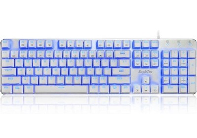 EagleTec kg061-BR Mechanical Keyboard Wired Ergonomic Brown Switches 87 Keys