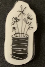 Heidi Grace Whimsical Jar Of Flowers Cling Rubber Stamp