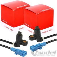 2X Herth+Buss ABS-SENSOR Raddrehzahl Vorne Links+Rechts Passend FüR Peugeot 206