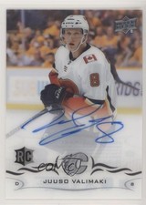 2018-19 Upper Deck Clear Cut Rookies Juuso Valimaki #CCR-JV Auto 8tn