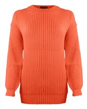 Ladies Women Knitted Sweater Top Long Sleeve Over sized Chunky Knit Baggy Jumper