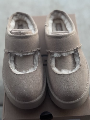 UGG Platform K Bea Mary Jane Women’s Size 6 Mustard Seed Brand New with Box - Picture 3 of 7