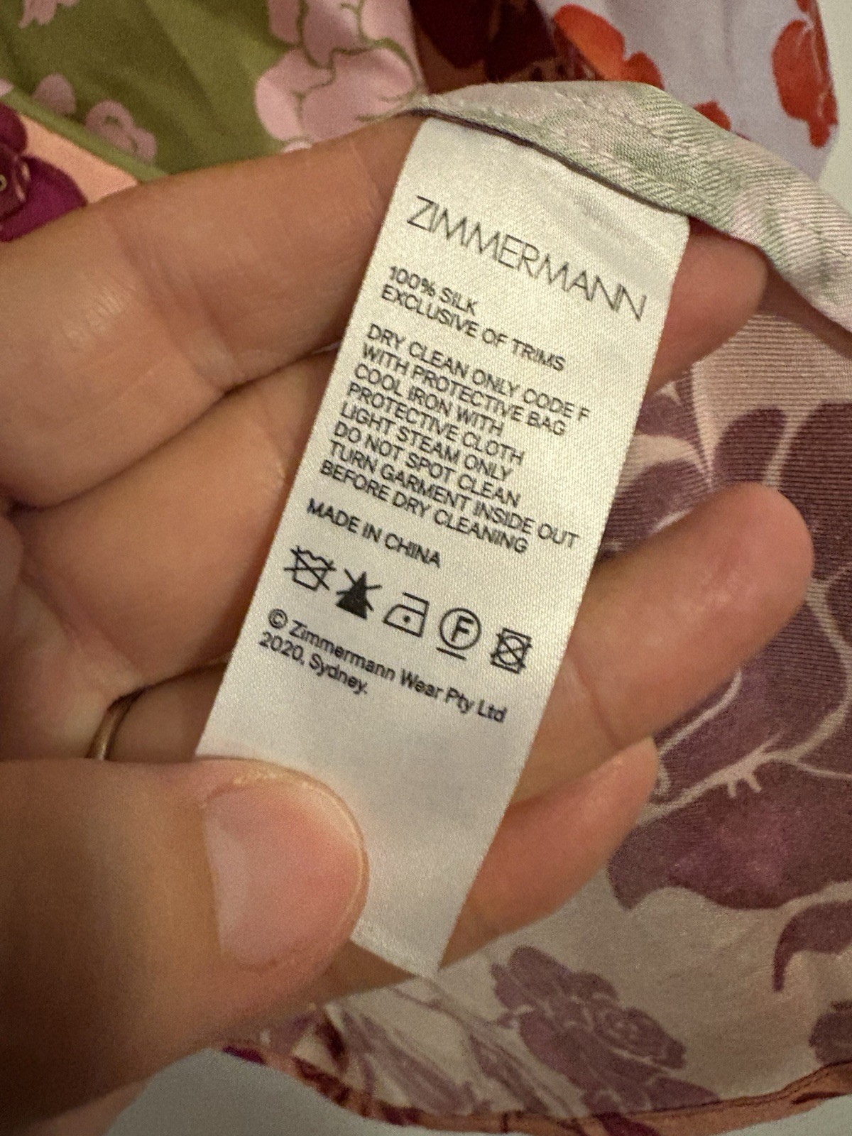 Zimmermann Lovestruck Spliced Shirt Size 1 / AU 10 / US 6 100% Silk Button