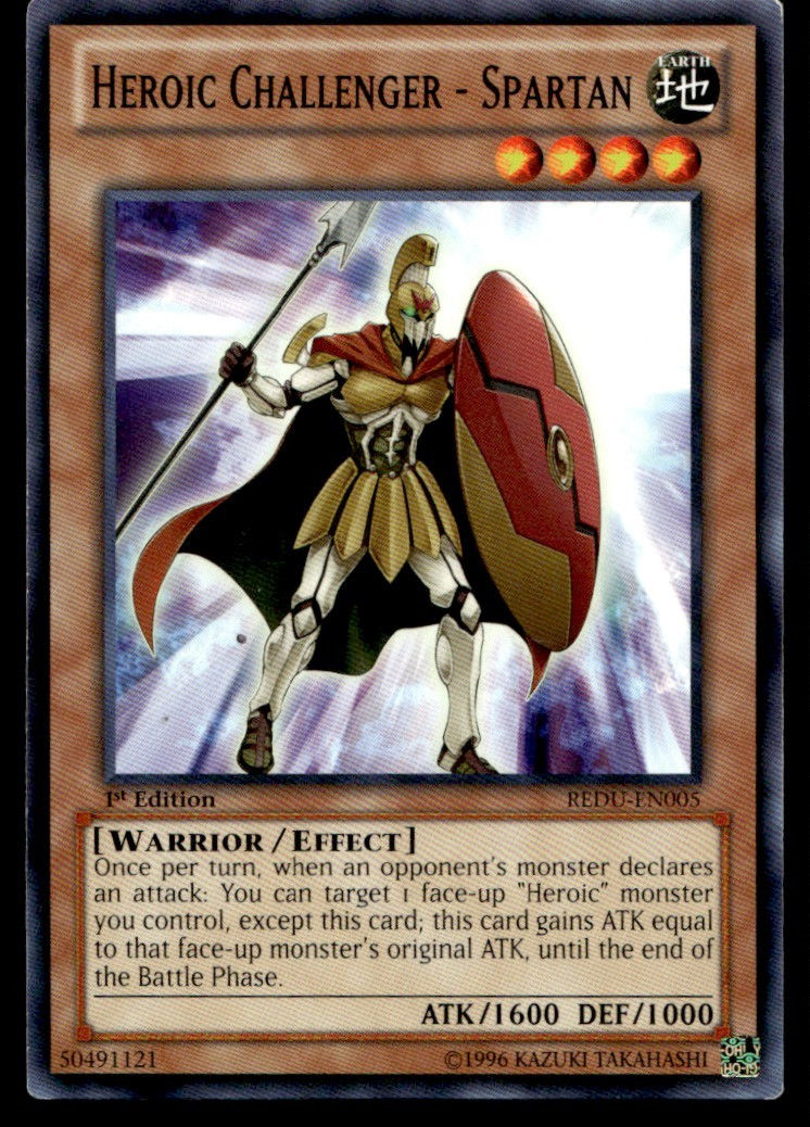 Heroic Challenger - Spartan REDU REDU-EN005 MP YuGiOh 