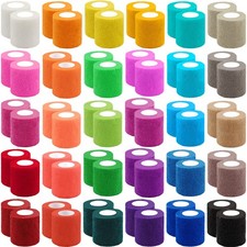 BQTQ 60 Rolls Self Adhesive Bandage Wrap 2 Inch Self Adherent Wrap Self Stick Ba