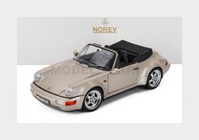 NOREV 187140 PORSCHE - 911 964 TURBO LOOK CABRIOLET 1992 - SILVER - 1/18