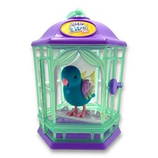 Little Live Pets Skye Twinkles Interactive Bird Sings Records Repeats w/ Cage