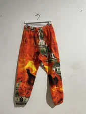 DENIM TEARS BURN IT ALL SWEATPANTS SIZE L NEW