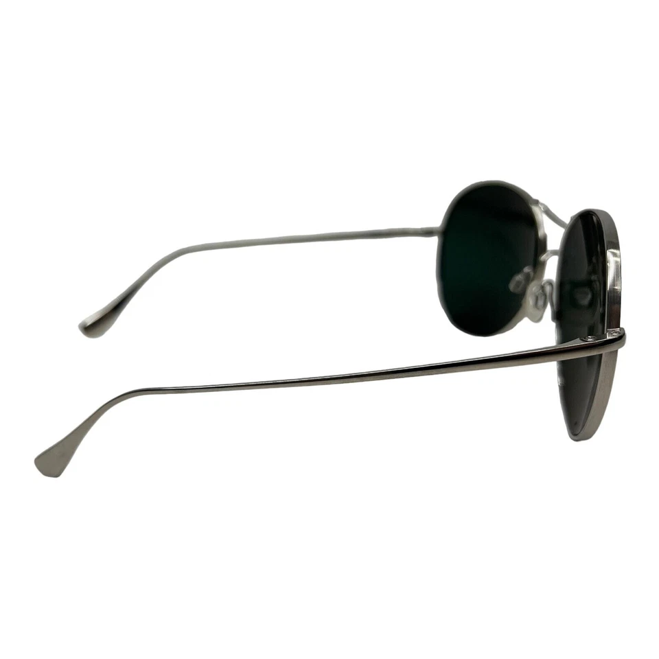Gafas de sol polarizadas Maui Jim MJ 547-17 nuevas plateadas/verdes 61 mm con defecto 3480 Foto 4 de 4