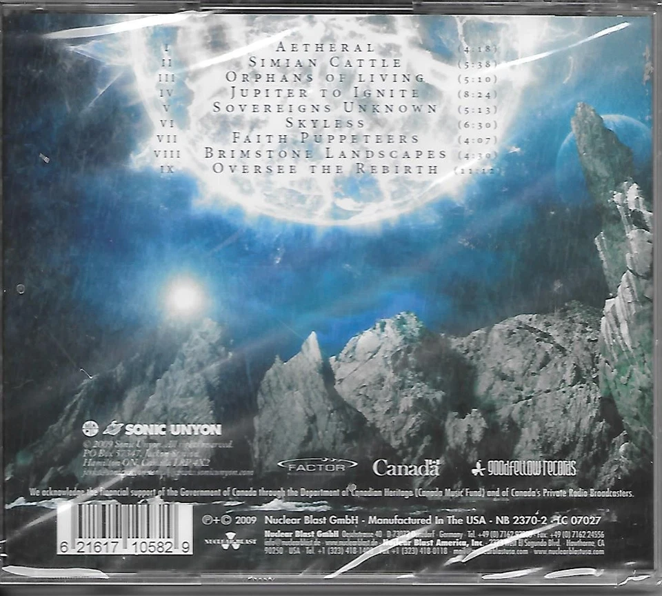 AUGURY-FRAGMENTARY EVIDENCE CANADA DEATH/PROG.METAL CD  NEW SEALED - Image 2 of 2