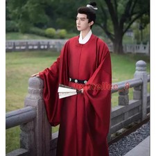 A  ncient Chinese Robe Hanfu Ming Dynasty National Solid Color Costume Graduation