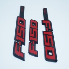 3Pc Front Fender & Rear Emblem Nameplate Kit ...