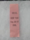 CAMP POINT ILLINOIS 118th INFANTRY GAR CIVIL WAR VET GRAND ARMY REUNION RIBBON