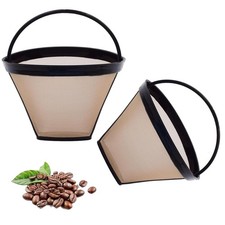 2pcs Reusable 4 Cone Coffee Filter Basket for Ninja and Cuisinart Coffee Mak...