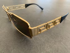 VERSACE VE2257 1002/5A Gold Brown Gold Mirror 60mm Men's Sunglasses