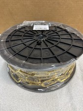 BARON? #50 DIMPLED DECO 66’ BRASS STRAIGHT LINK MACHINE CHAIN, PART #7105