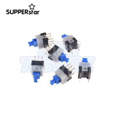 20/50PCS Latching/Without Lock 7x7mm Push Button Switch On-Off DIP 6pin ASS