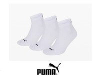 Puma - Socken - Quarter- 6 Paar - Weiß - GrößE 39/42
