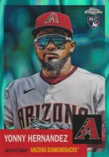 2022 Yonny Hernandez RC Topps Chrome Platinum #303 Aqua Lava /299 Diamondbacks