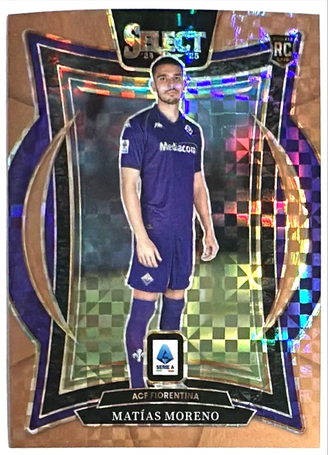 2024-25 Select Serie A Matias Moreno Bronze Prizm RC /45 Fiorentina Argentina