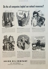 1948 Union oil Company of California Vintage Ad Natural resources