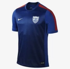 NIKE USA USMNT SQUAD PRE MATCH TRAINING TOP Navy / Red Size M