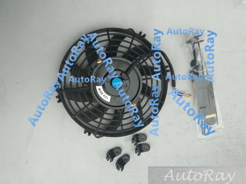 12'' 12V 12 inch 12 V Thermo Radiator Cooling Fan & Mounting Kits CURVED BLADE - Picture 6 of 6
