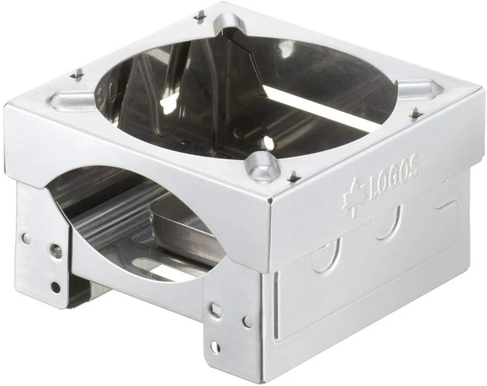 Ultra-small Outdoor Stove grill Mini KAMADO Solo camp stainless 230g LOGOS  - Image 3 of 4