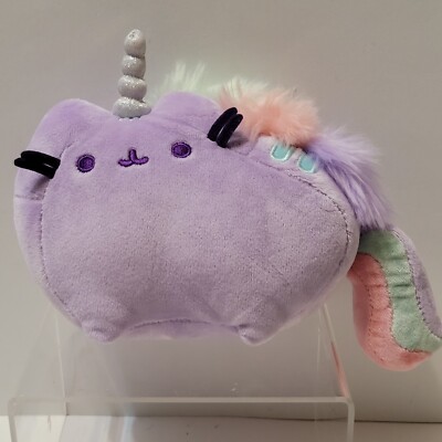 Gund Stuffed Pusheen Cat Purple Pusheenicorn With Sound