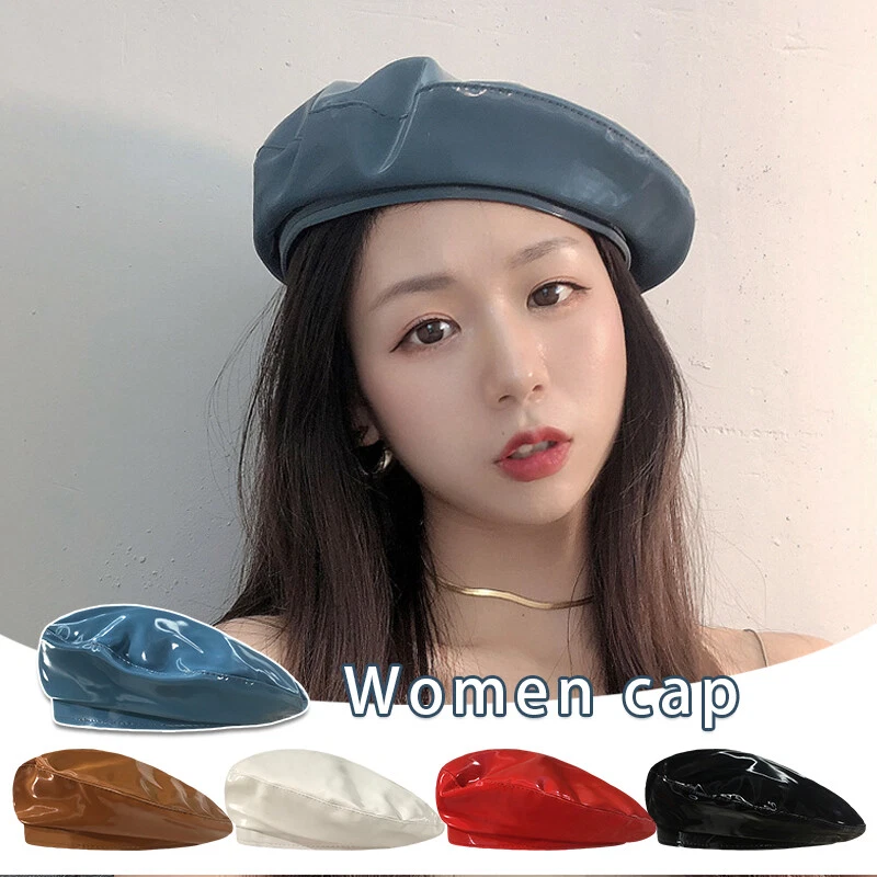 Faux Leather Beret Hats One Size for Women for sale | eBay display picture 3