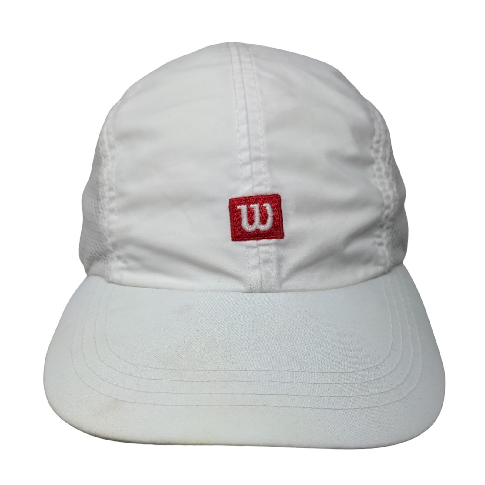 White Osfa Embroidered Logo Mesh Trim Adjustable