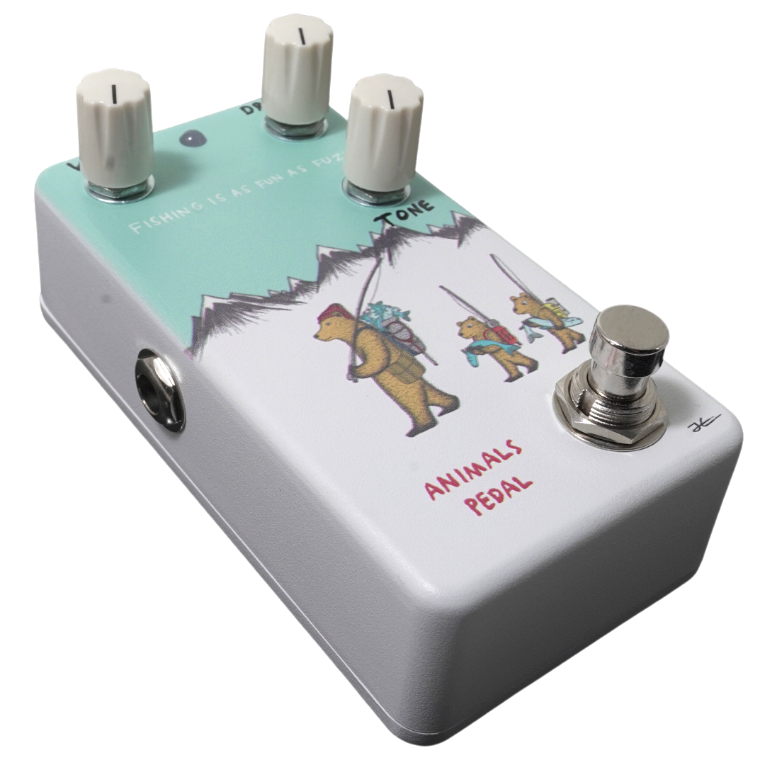 Animals Pedal FISHING IS AS FUN AS FUZZ Guitar Effects Brand
