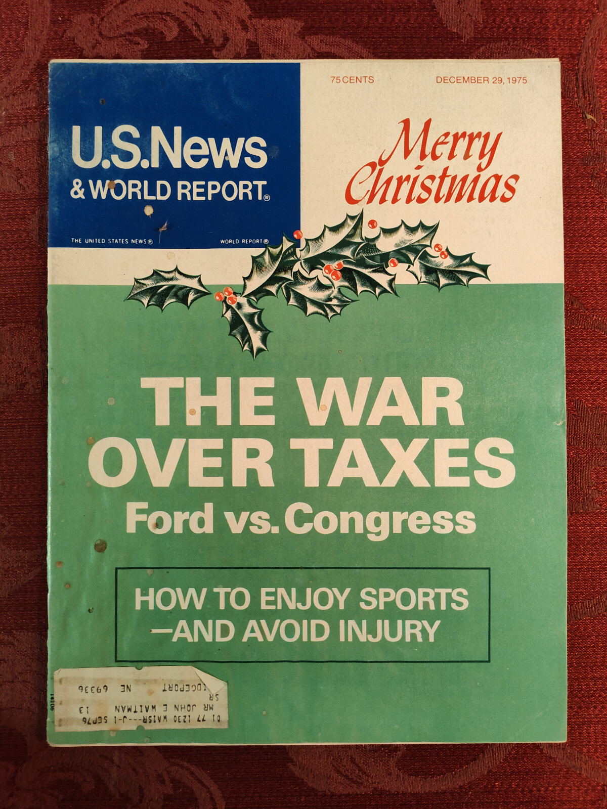 U S News World Report Magazine December 29 1975 Merry Christmas! Taxes Congress