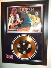 QUEEN  LIMITED EDITION SIGNED   AUTOGRAPH   FRAMED A4