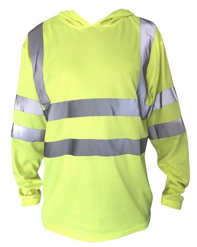 2Pieces Safety reflective shirts with hood for construction - Picture 8 of 14