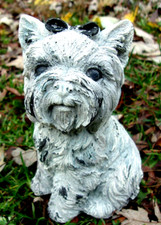 Latex small Yorkie dog Mold Plaster cement rubber Yorkie dog mould 4"H x 2.5"W