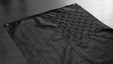 All Black American Flag 3x5 ft Embroidered 600D Nylon US USA Blackout Tactical 