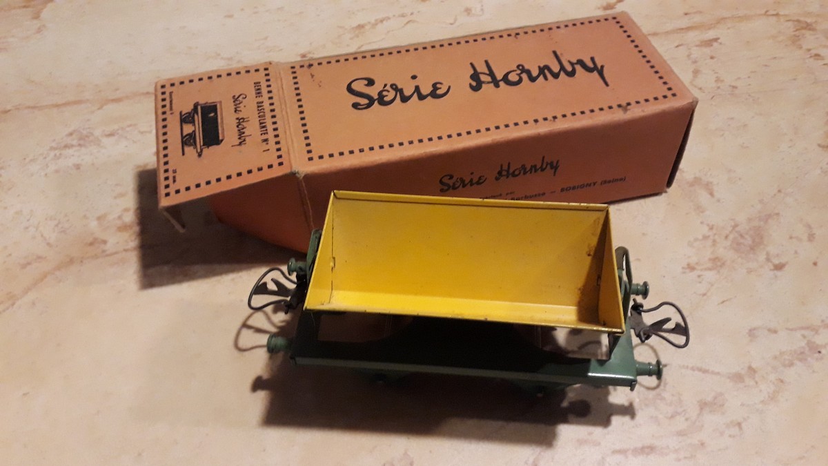 HORNBY O WAGON TOMBEREAU À BENNE ROTATIVE SNCF TÔLE Lg 15