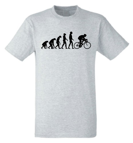 Cycling T Shirt | Classic Evolution of a cyclist Push bike T-Shirt - Picture 12 of 12