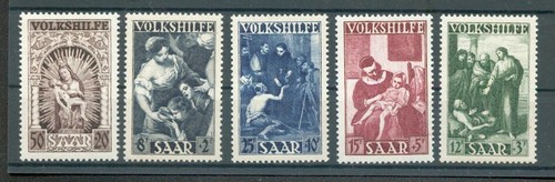 Saar 267/71 set** MNH mint 110EUR